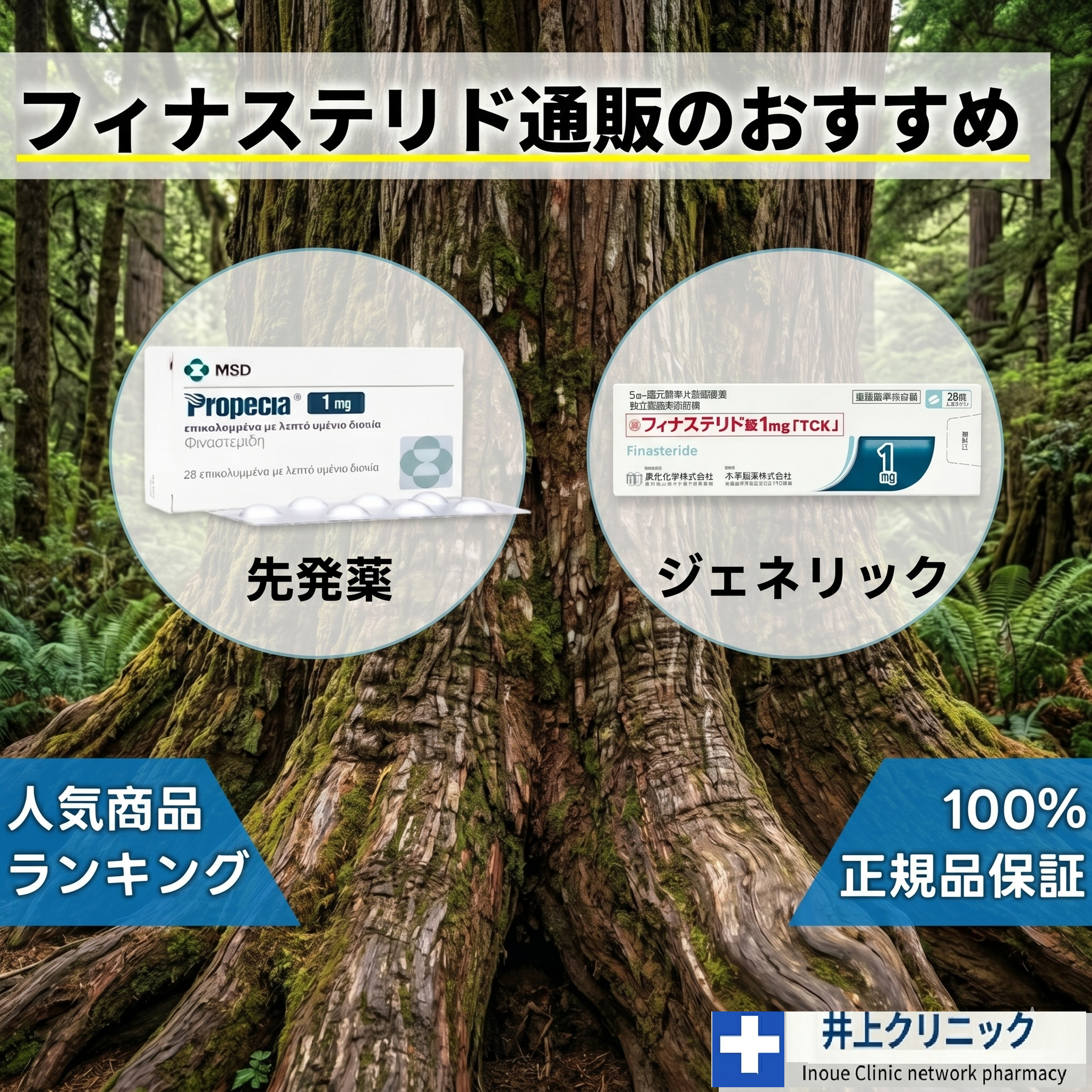 フィナステリド通販のおすすめ 人気商品ランキング 100%正規品保証 いのうえクリニック